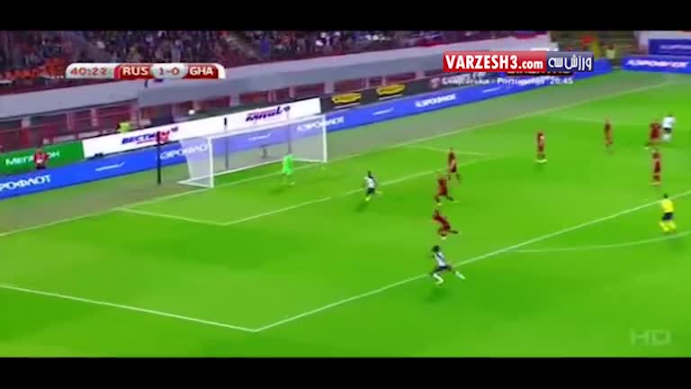 خلاصه بازی روسیه 1-0 غنا