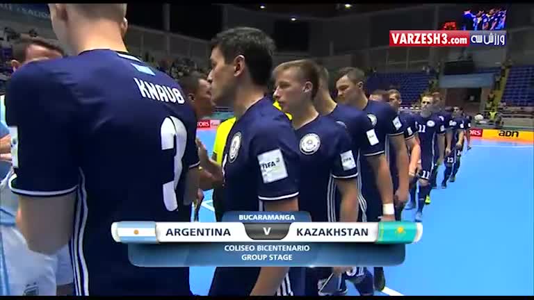 خلاصه فوتسال آرژانتین 1-0 قزاقستان (جام جهانی)