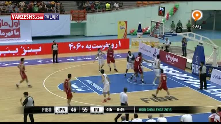 خلاصه بسکتبال ژاپن 57-68 ایران