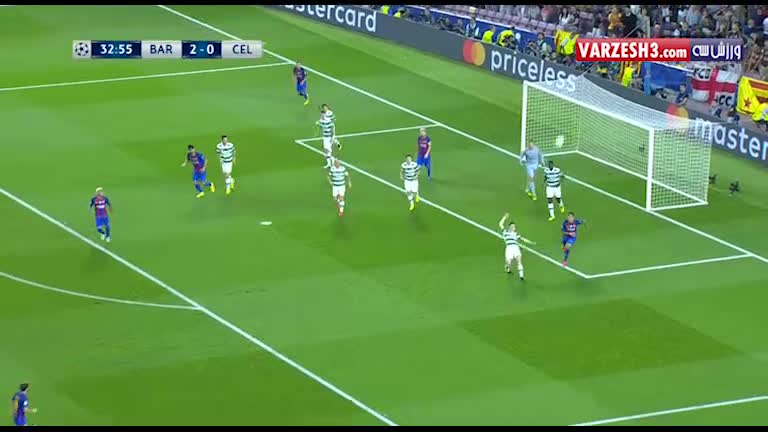 خلاصه بازی بارسلونا 7-0 سلتیک (درخشش MSN)