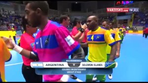 خلاصه فوتسال آرژانتین 7-3 جزایر سلیمان (جام جهانی)