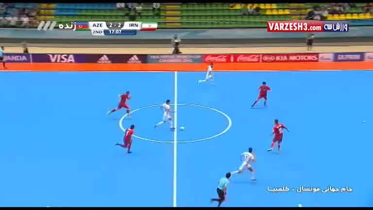 خلاصه فوتسال ایران 3-3 آذربایجان (جام جهانی)