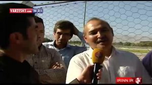 حضور فرهاد قائمی در حاشیه مسابقات سوارکاری اسب ترکمن