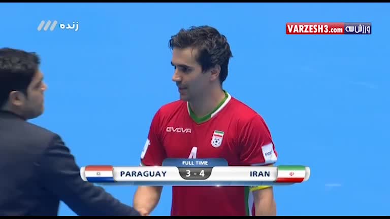 شادی بازیکنان ایران پس از صعود به مرحله نیمه نهایی