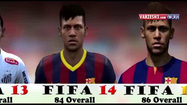 تغییر چهره ستارگان فوتبال در سری بازی های فیفا