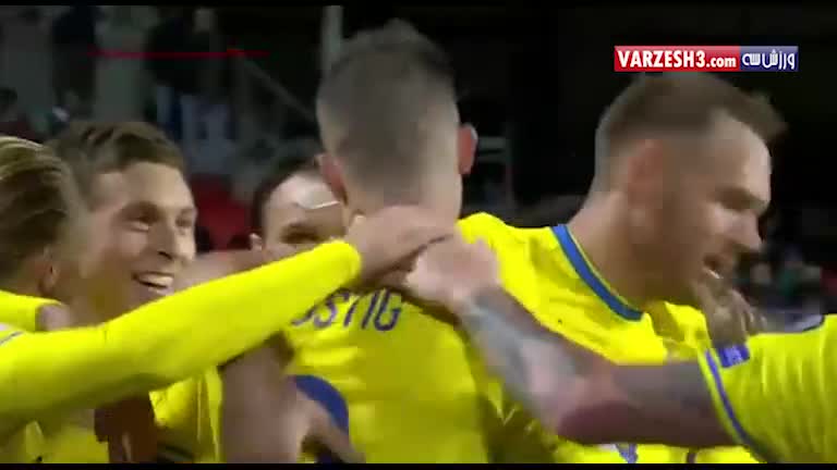 گل بازی لوکزامبورگ 0-1 سوئد