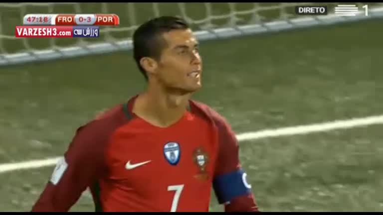خلاصه بازی جزایر فارو 0-6 پرتغال (هتریک سیلوا)