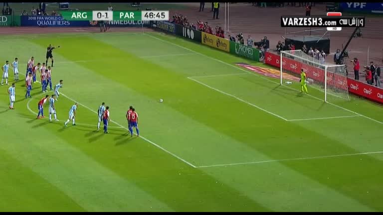خلاصه بازی آرژانتین 0-1 پاراگوئه