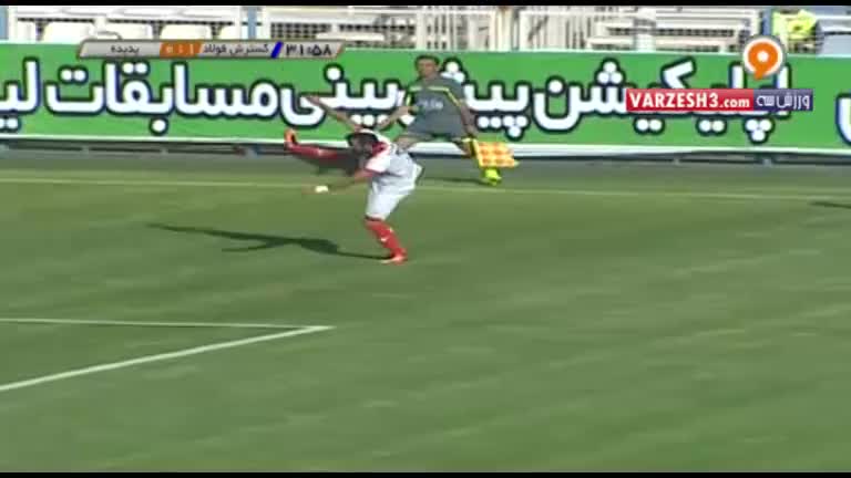 خلاصه بازی گسترش فولاد 3-0 پدیده