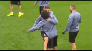 لایی زدن مارسلو به پسر زیدان در تمرین رئال مادرید