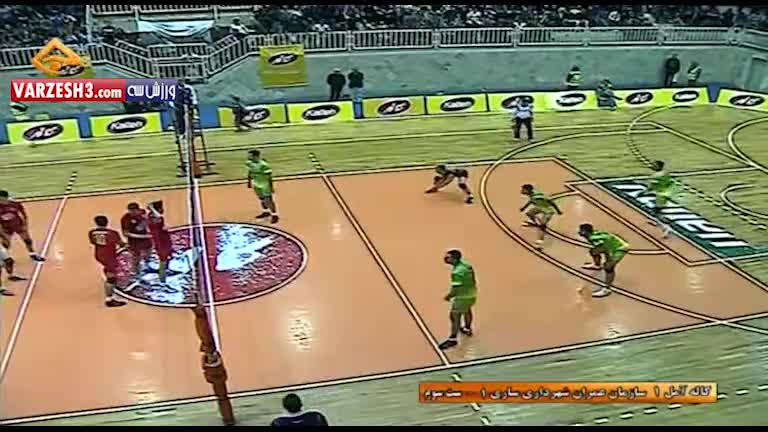 خلاصه والیبال کاله مازندران 1-3 شهرداری ساری