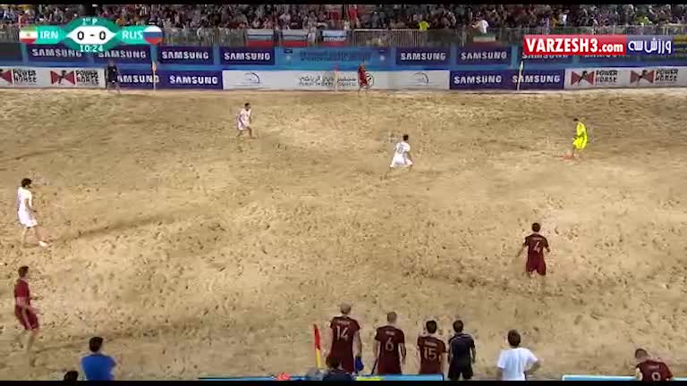 خلاصه فوتبال ساحلی ایران 3-3 روسیه (پنالتی 3-1)