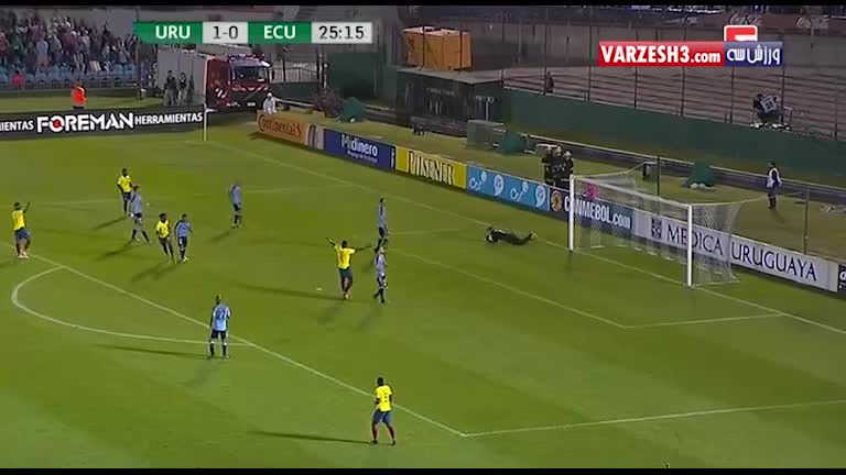خلاصه بازی اروگوئه 2-1 اکوادور
