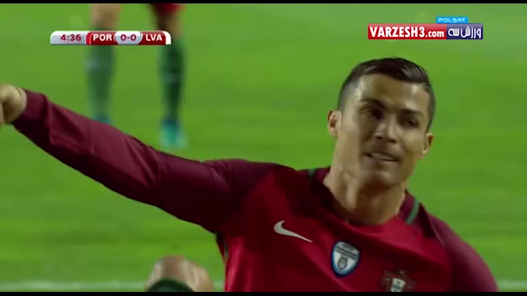 خلاصه بازی پرتغال 4-1 لتونی (درخشش رونالدو)