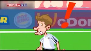 انیمیشن طنز از بازی ایتالیا - آلمان