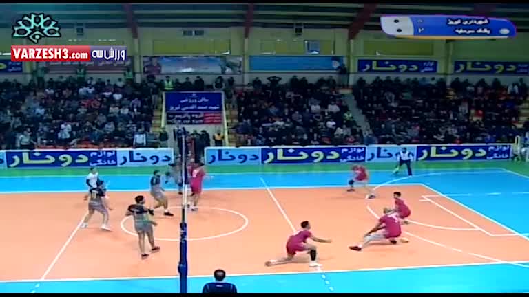 خلاصه والیبال شهرداری تبریز 0-3 بانک سرمایه
