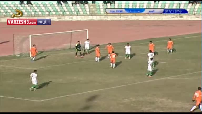 خلاصه بازی خیبر خرم‌آباد 0-0 فولاد یزد