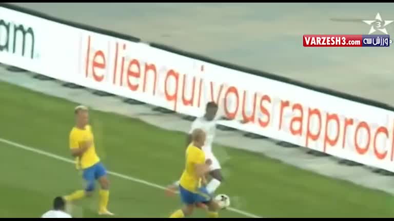 گلهای بازی سوئد 1-2 ساحل عاج
