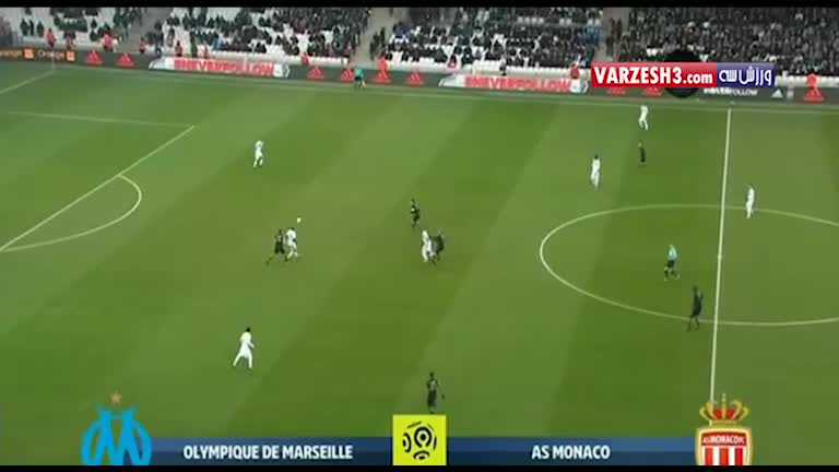 گلهای بازی مارسی 1-4 موناکو (گلرنی فالکائو)