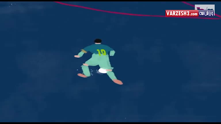 انیمیشن سوپرگل سوارز و مسی به اتلتیکومادرید
