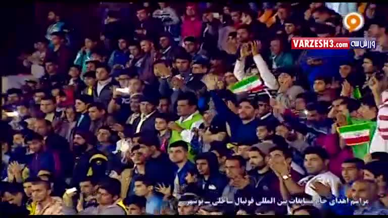 مراسم اهدای جام قهرمانی فوتبال ساحلی به ایران