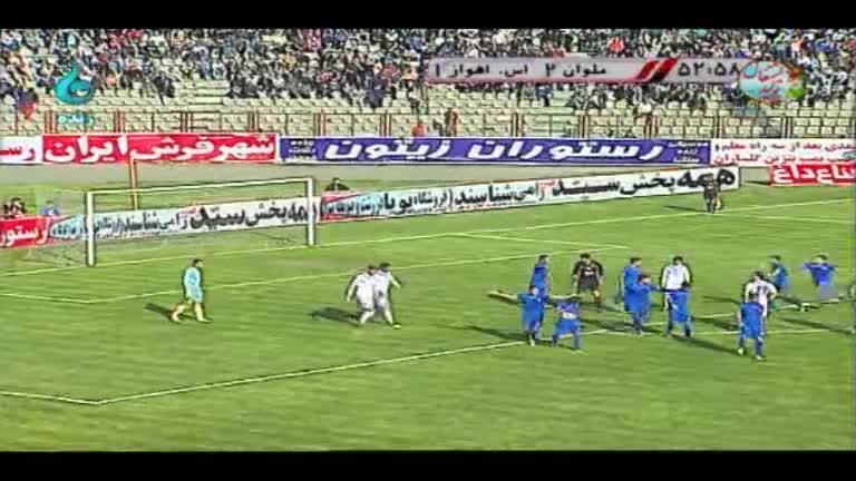 خلاصه بازی ملوان 2-1 استقلال اهواز