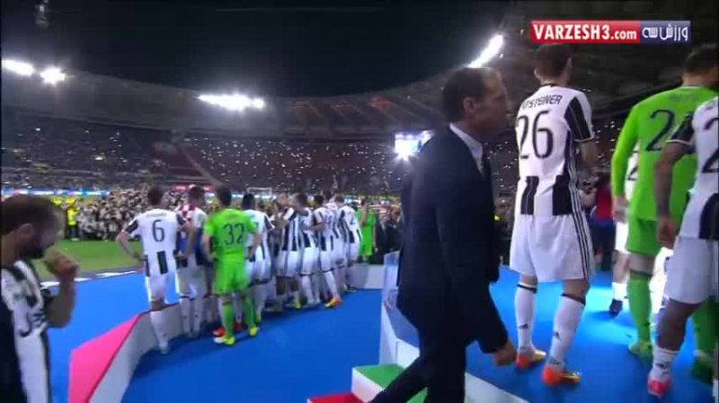 جشن قهرمانی یوونتوس در جام حذفی ایتالیا