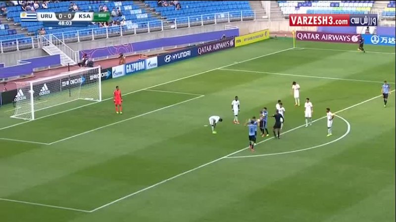 خلاصه بازی اروگوئه 1-0 عربستان