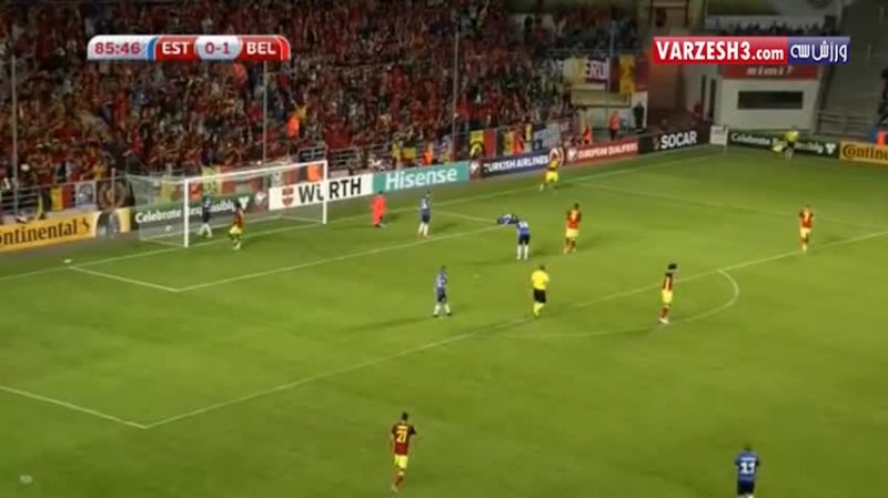 گلهای بازی استونی 0-2 بلژیک