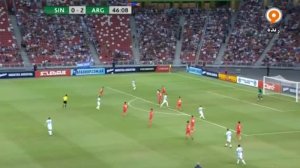 خلاصه بازی سنگاپور 0-6 آرژانتین