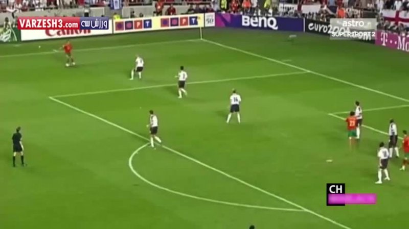 بازی خاطره انگیز انگلیس 2-2 پرتغال (یورو 2004)