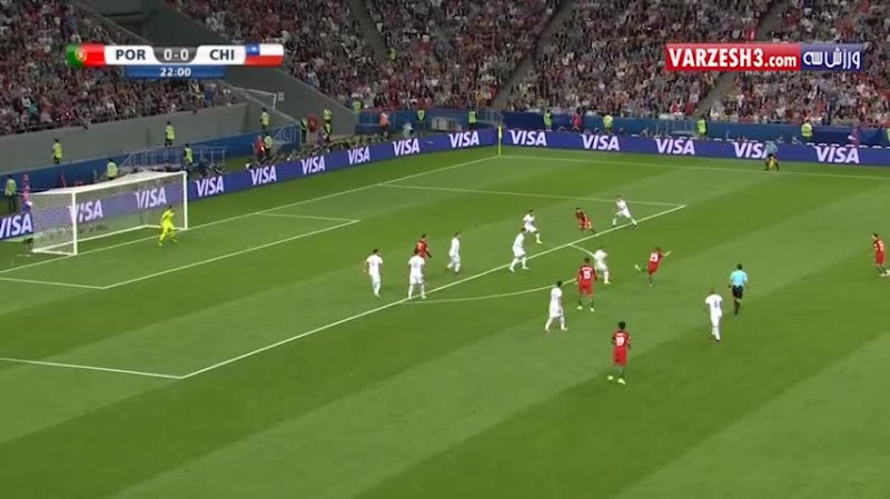 عملکرد فغانی در بازی پرتغال - شیلی (نیمه‌‌نهایی جام کنفدراسیون‌ها)