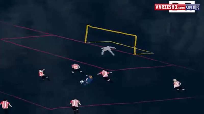 انیمیشن دیدنی از 5 گل برتر لیونل مسی