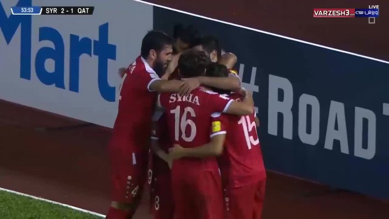 گلهای بازی سوریه 3 - 1 قطر 