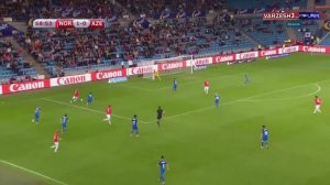 خلاصه بازی نروژ 2 - 0 آذربایجان