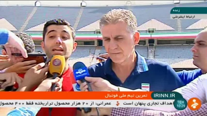 صحبت های کیروش با اصحاب رسانه در کمپ تیم ملی فوتبال