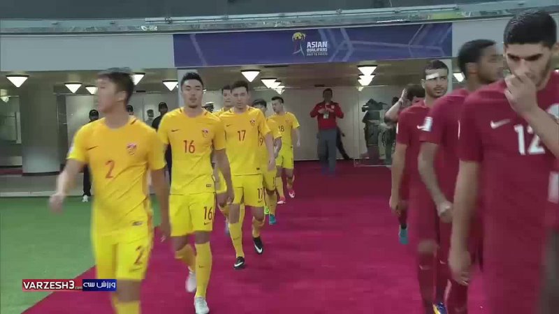 خلاصه بازی قطر 1 - 2 چین 