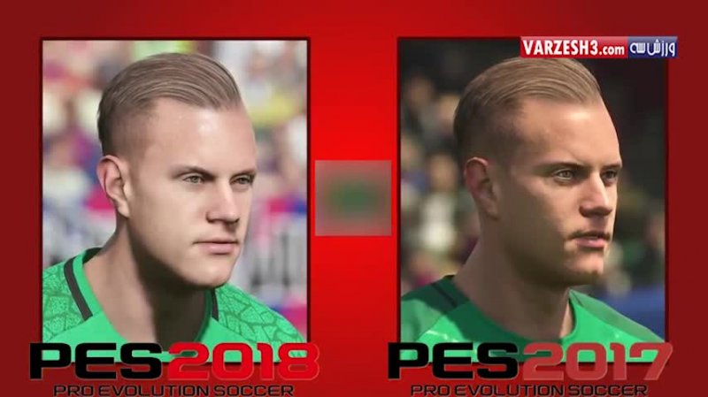 تفاوت چهره بازیکنان بارسلونا در PES از 2017 تا 2018