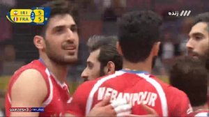 خلاصه والیبال ایران 3 - فرانسه 2 (کسب اولین مدال جهانی)