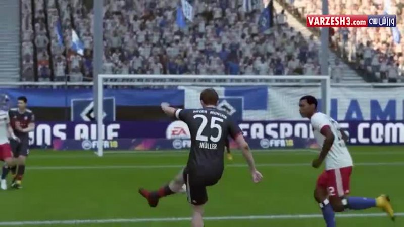 شبیه سازی بازی هامبورگ - بایرن مونیخ در FIFA 18