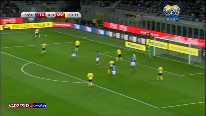 خلاصه بازی ایتالیا 0 - سوئد 0