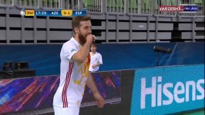 خلاصه بازی آذربایجان 0 - اسپانیا 1