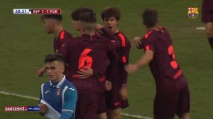 خلاصه بازی نوجوانان بارسلونا 1 - اسپانیول 1