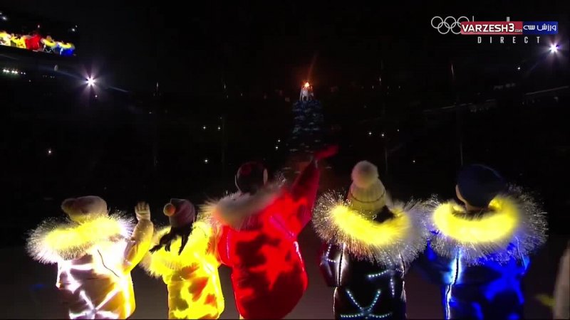 لحظه خاموش شدن مشعل المپیک زمستانی 2018