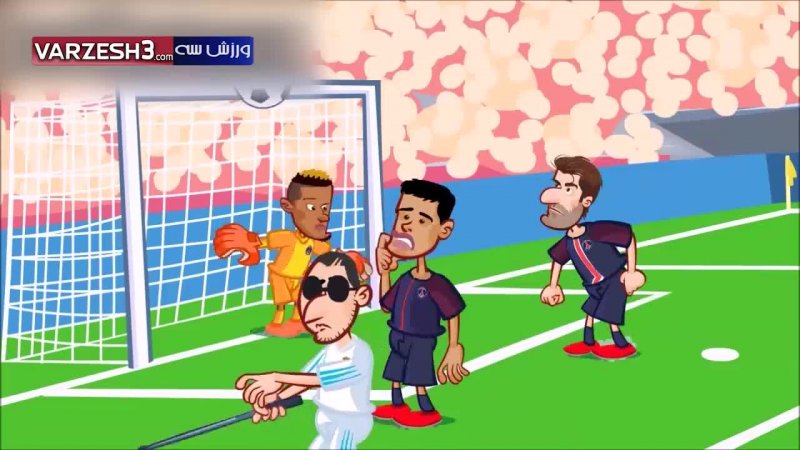انیمیشن جذاب بازی پاریس سن ژرمن - رئال مادرید