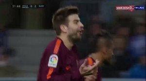 خلاصه بازی مالاگا 0 - بارسلونا 2