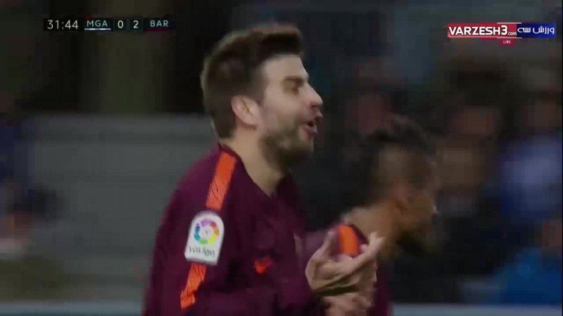 خلاصه بازی مالاگا 0 - بارسلونا 2