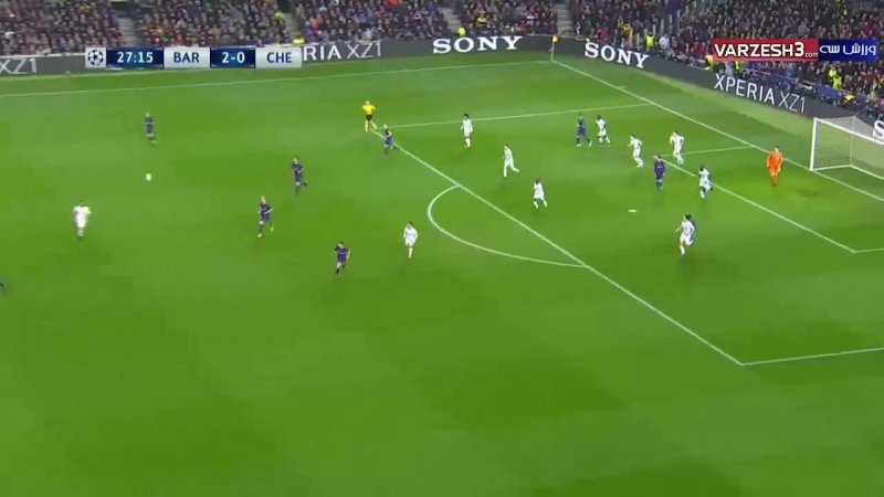 خلاصه بازی بارسلونا 3 - چلسی 0 (دبل مسی)