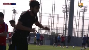 تمرین بارسلونا با حضور آندره گومز (03-01-97)