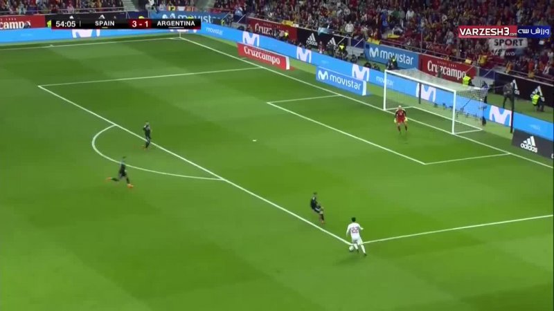 خلاصه بازی اسپانیا 6 - آرژانتین 1 (هتریک ایسکو)